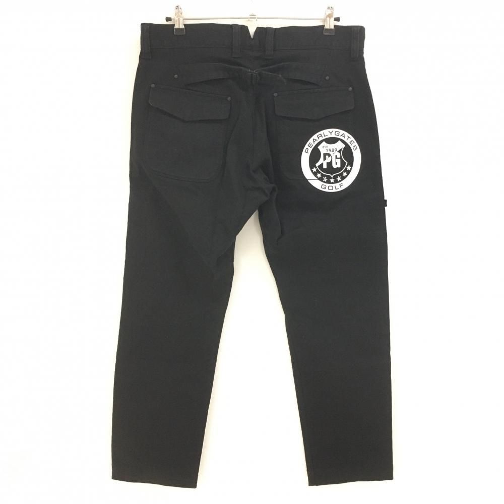 パーリーゲイツ パンツ 黒 ストレッチ メンズ 6(XL) ゴルフウェア