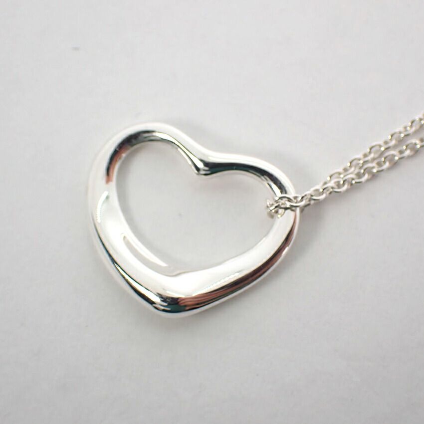 ティファニー 925 オープンハート ペンダント/ネックレス//g501-60  