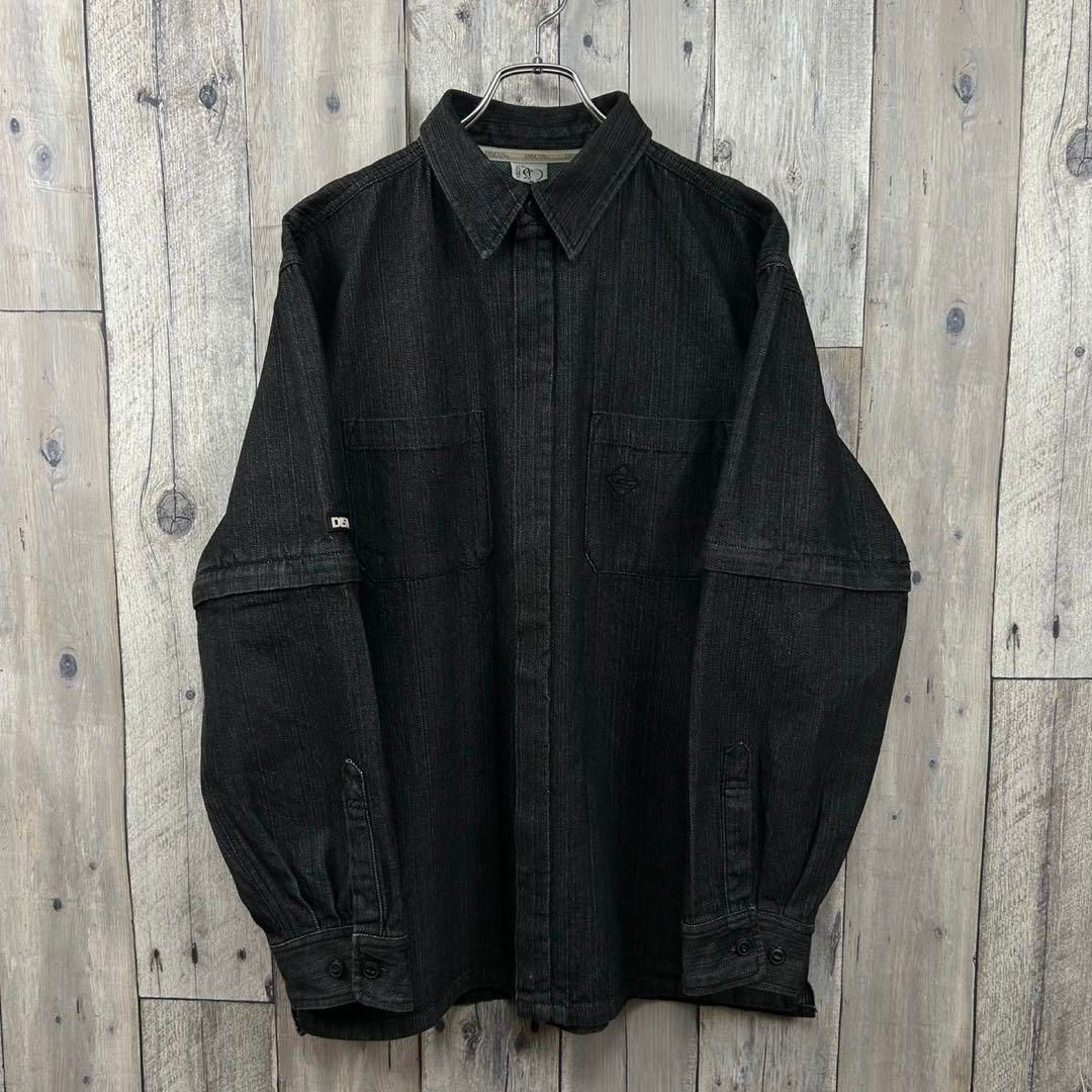 OLD DISCUS 90s ディスカス ブラック デニム ジップ ジャケット