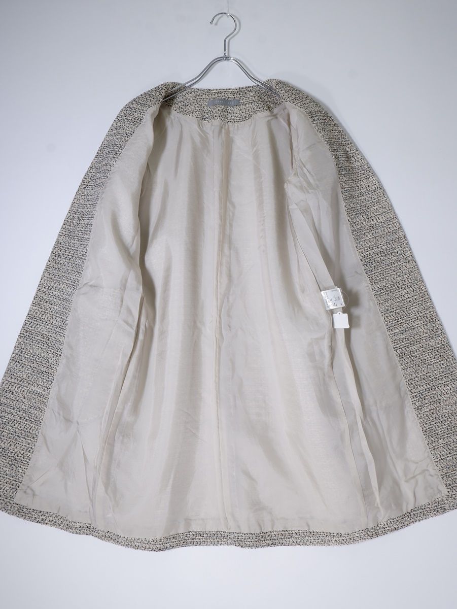 Theory luxeセオリーリュクス Lunar Lindiノーカラーツイードコート  