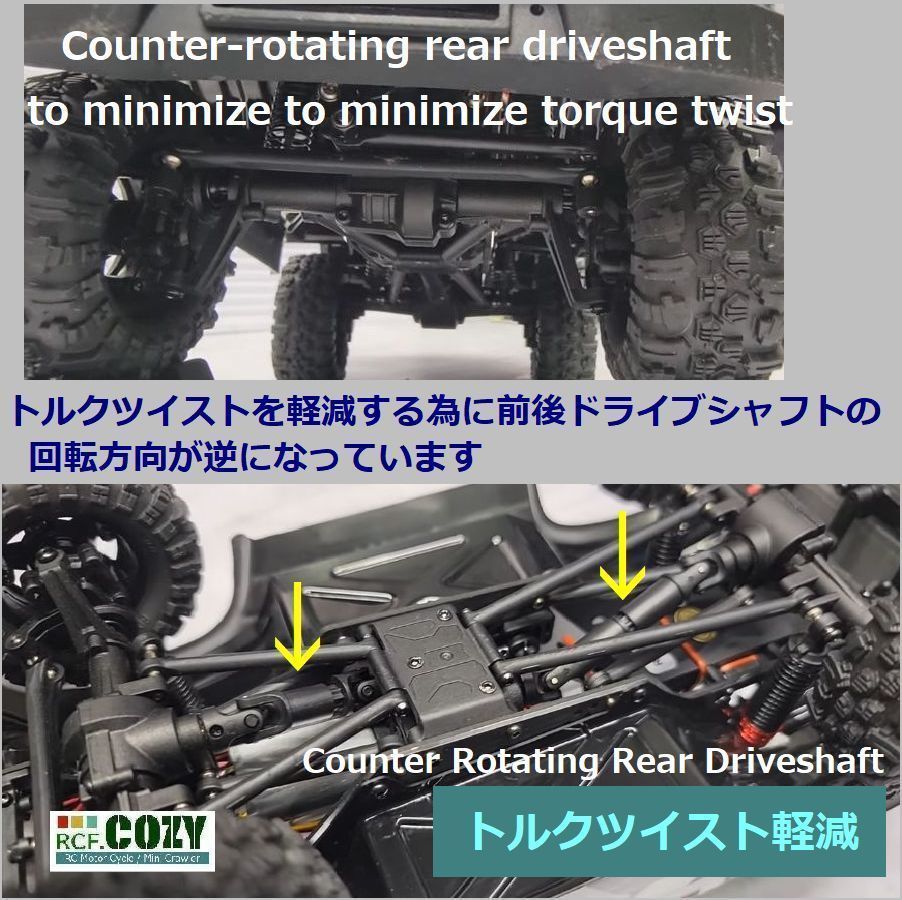 高性能☆ Hobbyplus CR18P EVO V2 Rock Van 2Speed Portal Axle