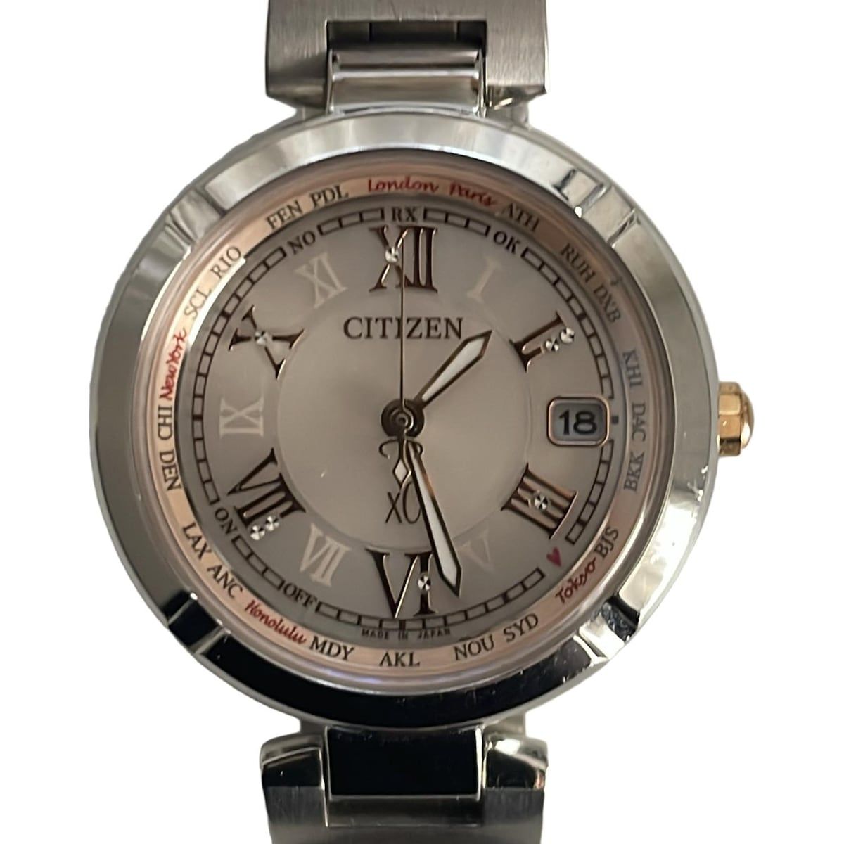 CITIZEN シチズン 腕時計 XC クロスシー H240-T021662 レディース エコドライブ ピンクゴールド