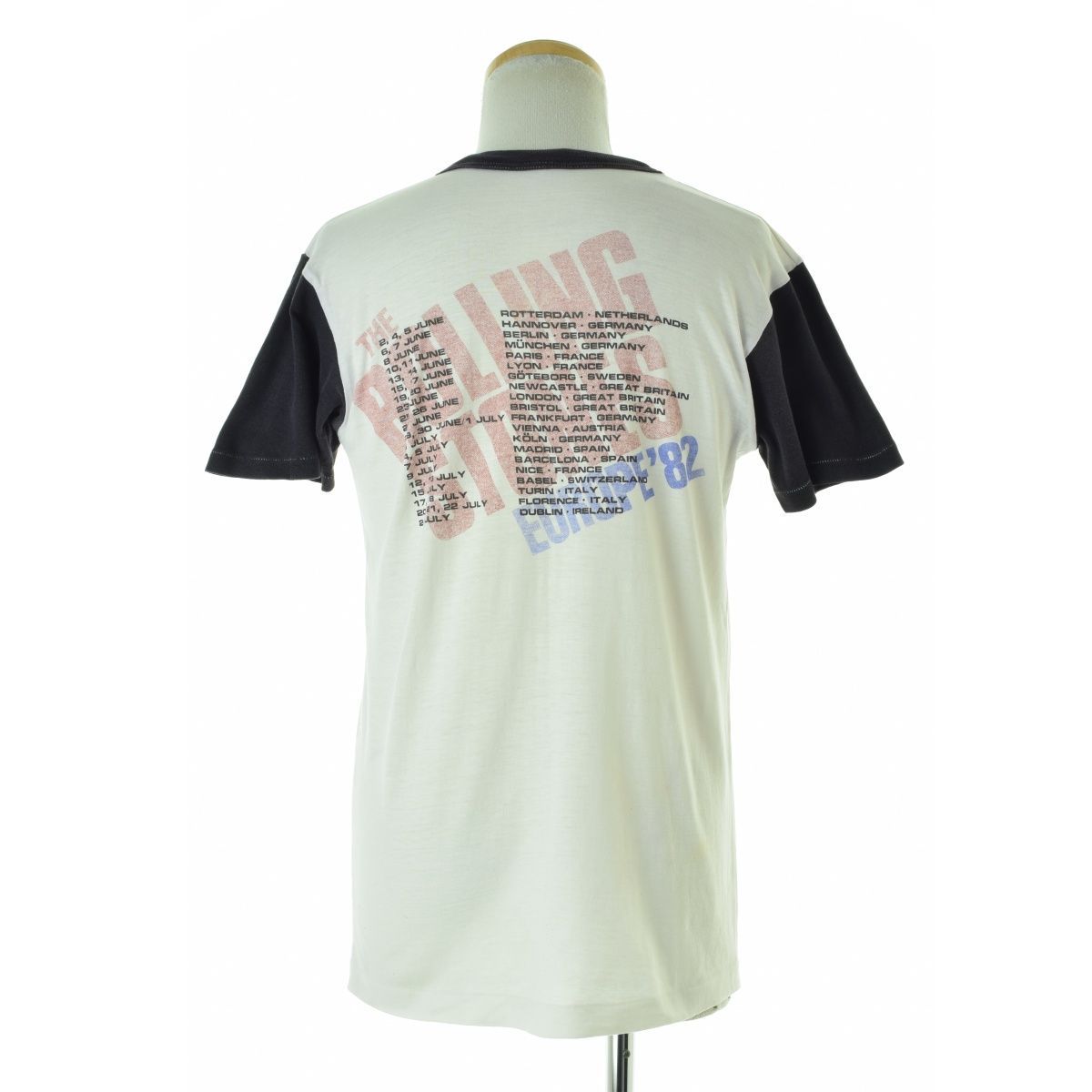 【VINTAGE】80s THE ROLLING STONES EUROPE 82 STONES DRAGON ローリングストーンズ ヨーロッパ ストーンドラゴン 半袖Tシャツ vintage ビンテージ ヴィンテージ バンドｔシャツ バンt