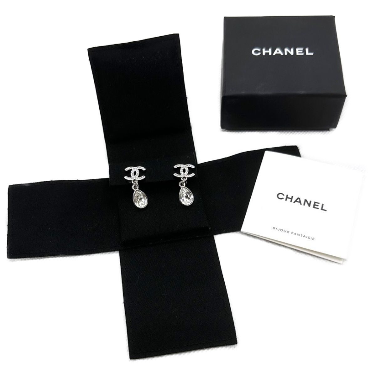 シャネル/CHANEL ココマーク イヤリング B21 K メタル/ラインストーン  