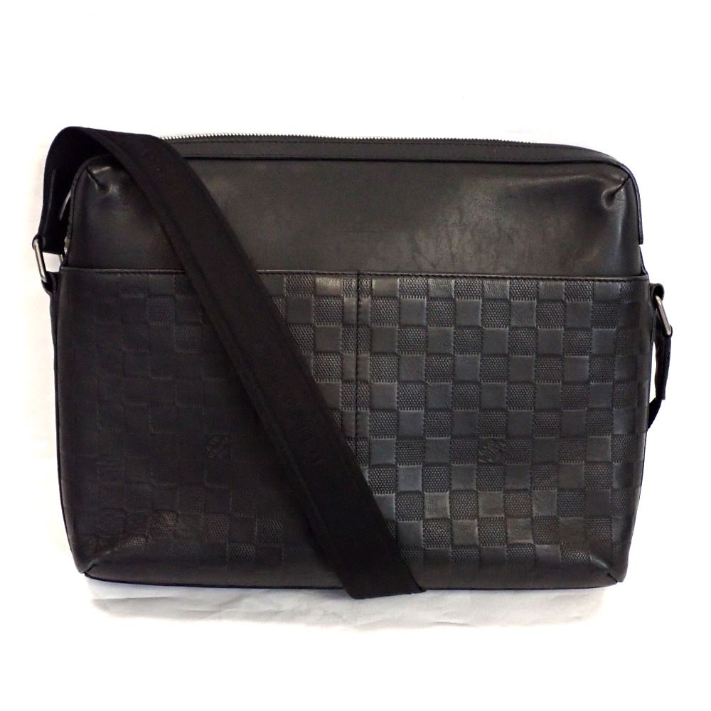 Th998521 ルイ ヴィトン ダミエ アンフィニ カリプソMM N41201 オニキス ショルダーバッグ LOUIS VUITTON