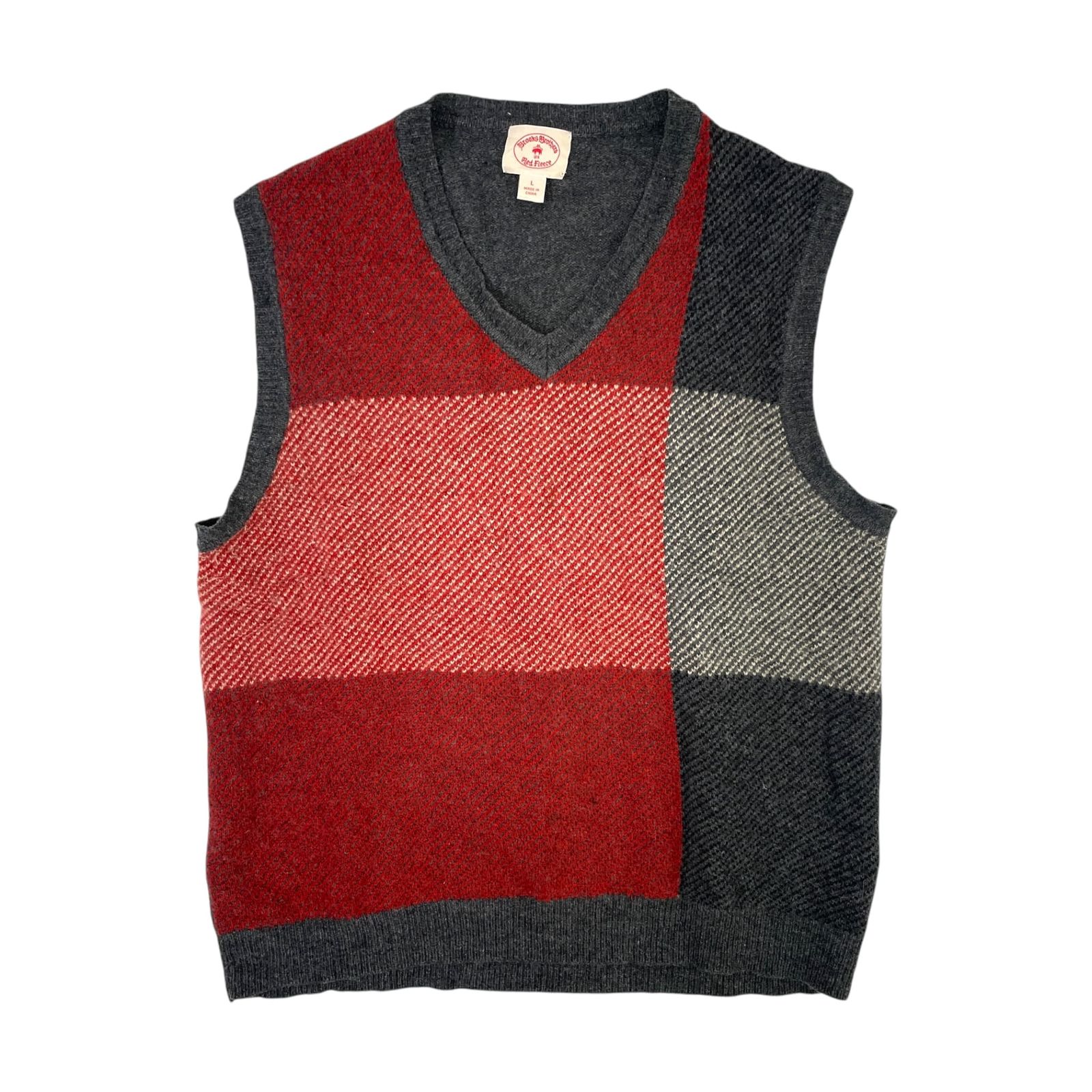 BROOKS BROTHERS ブルックスブラザーズ red fleece Vネック ウール 