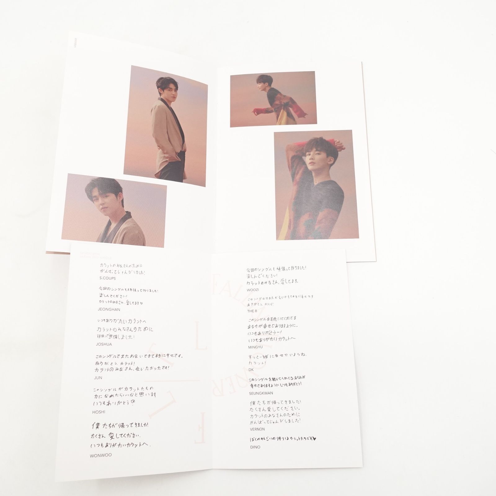 SEVENTEEN 舞い落ちる花びら　ミンギュ　トレカ　CD セット SEVENTEEN ミンギュ Falling' Flower 舞い落ちる花びら CD