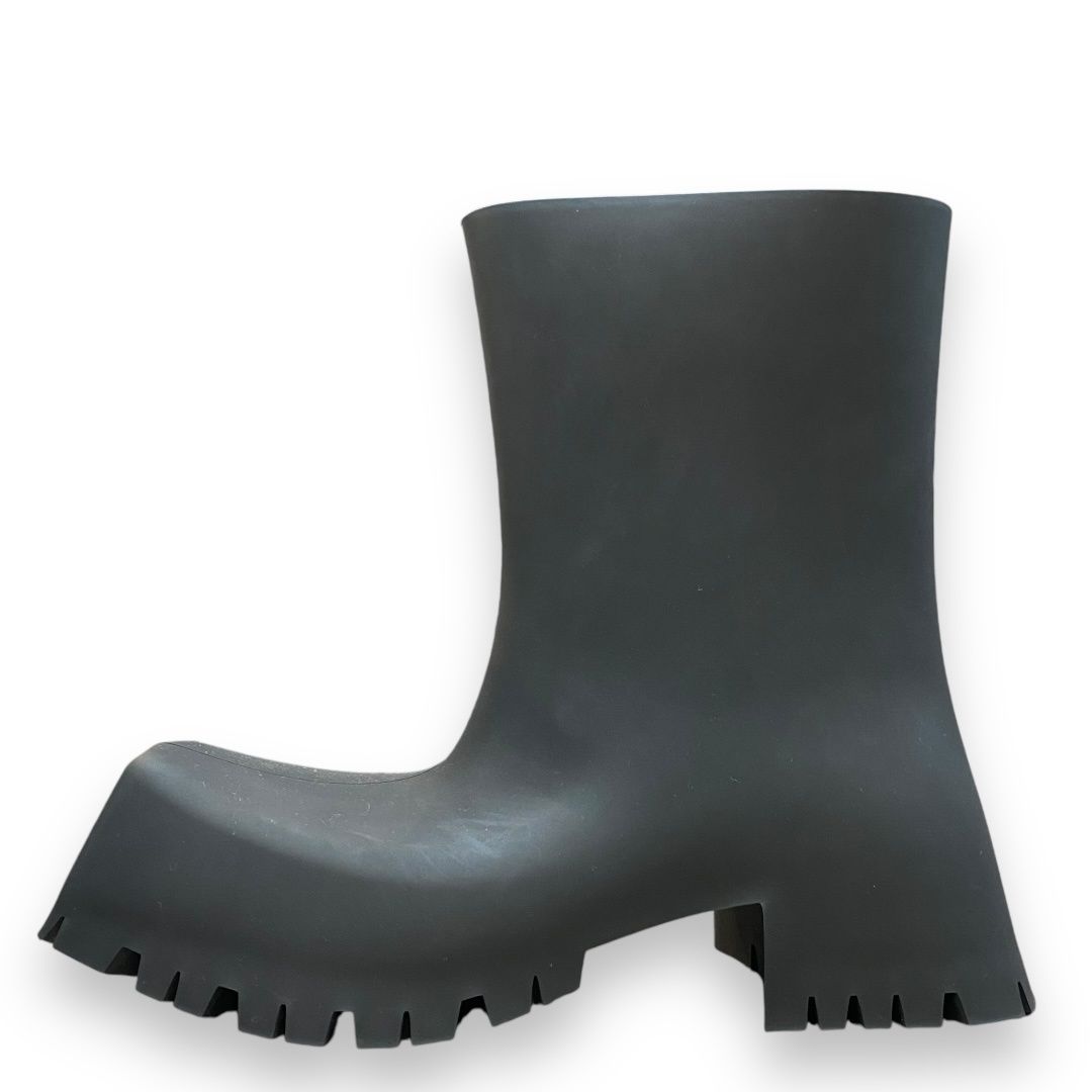 靴 balenciaga trooper 43 28.5cm BALENCIAGA 22SS TROOPER RUBBER BOOT サイズ43 ブラック