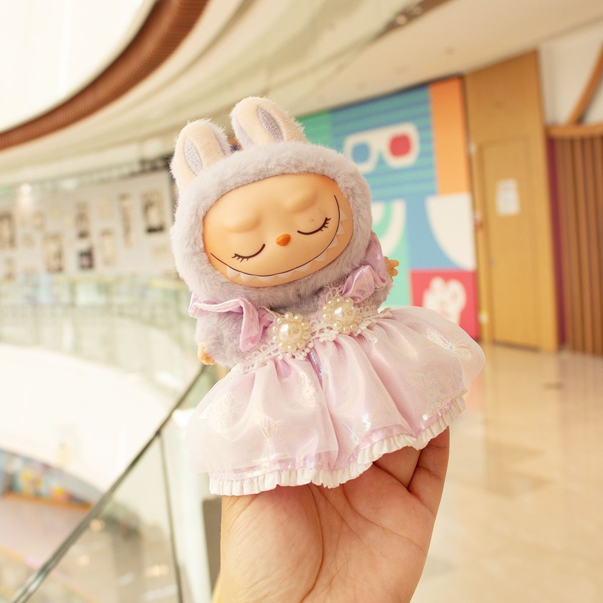 ラブブ labubu 　ぬいぐるみ服着せ替え服　豪華6点セットHオレンジ labubu ぬいぐるみ 服 着せ替え LABUBU ラブブ ぬいぐるみ 17cm