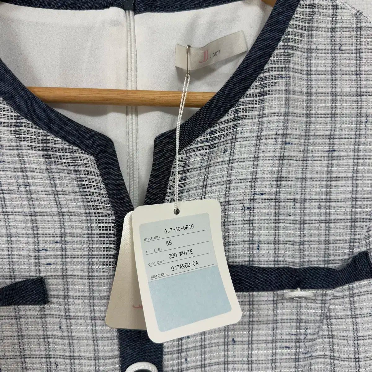 JJ JIGOTT(ジゴット) バイカラー ツイード ワンピース 新品