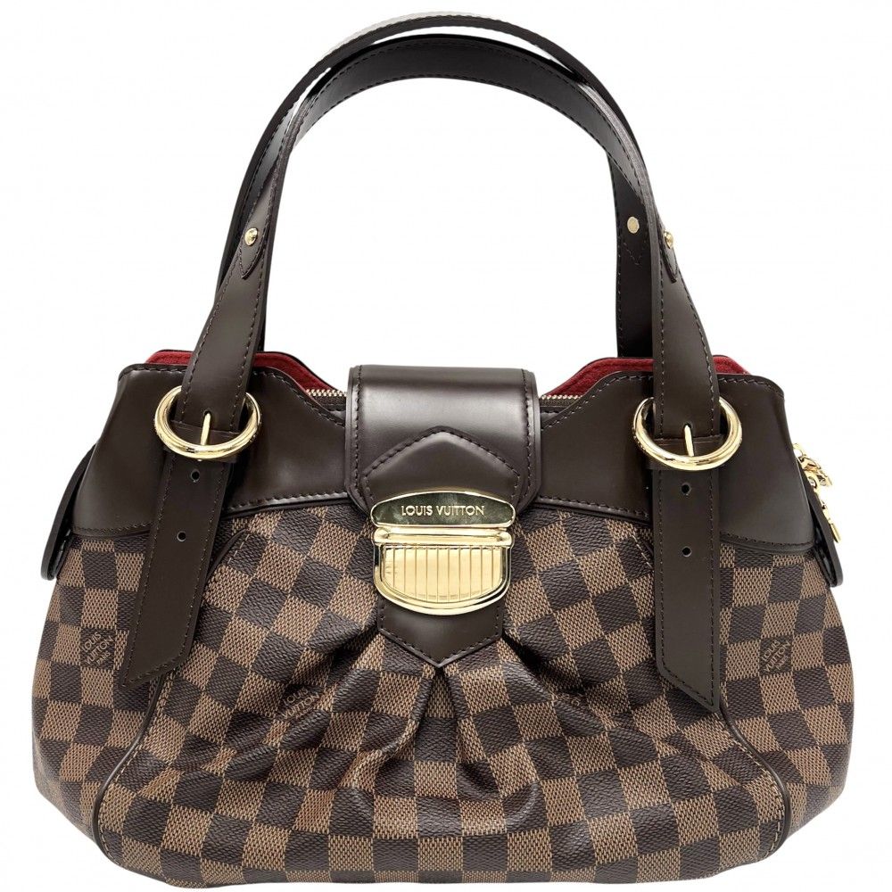 ルイヴィトン ハンドバッグ レディース システィナPM トートバッグ 肩掛け LOUIS VUITTON N41542 ダミエキャンバス ブラウン 茶 ゴールド金具 品