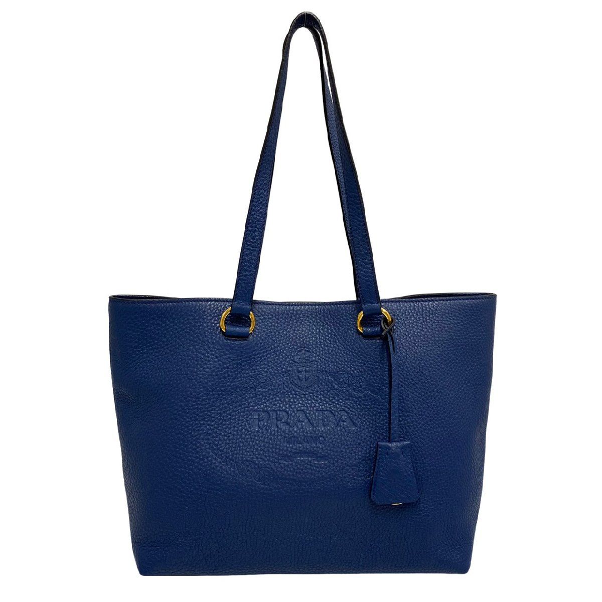 美品✨ PRADA プラダ メタル ロゴ ヴィッテロ レザー トートバッグ 黒 PRADA プラダ スモール レザー トートバッグ ヴィッテロダイノ