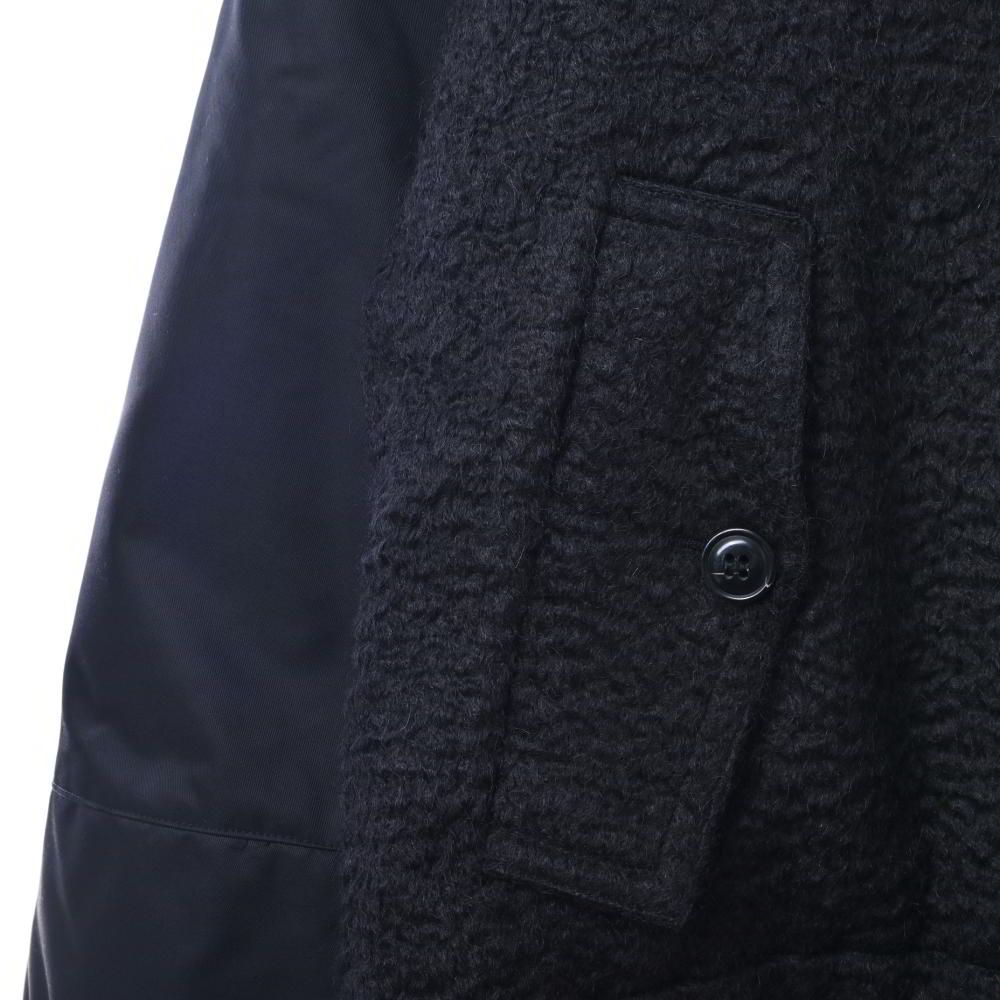 DRIES VAN NOTEN パーツ切替 ジップ ブルゾン S ブラック ドリスヴァン