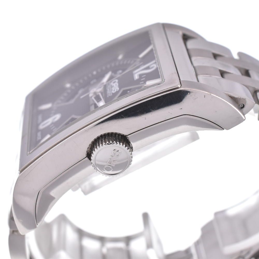 保証期間 ORIS オリス 7622 自動巻き チタン スクエア 黒文字盤