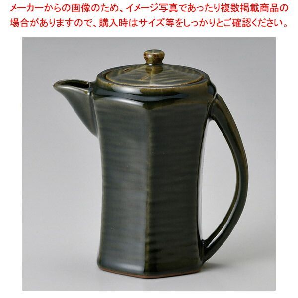 テ299-478 織部手付きタレポット