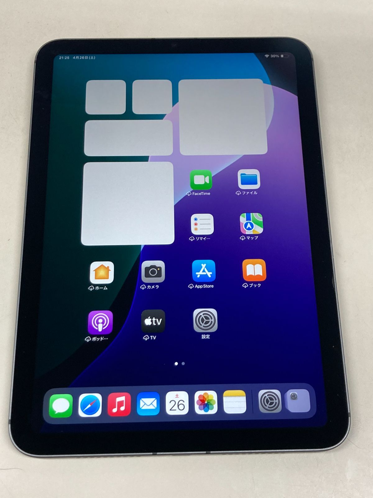 美品 電池90% SIMフリー iPad mini (第6世代) 256GB スペース