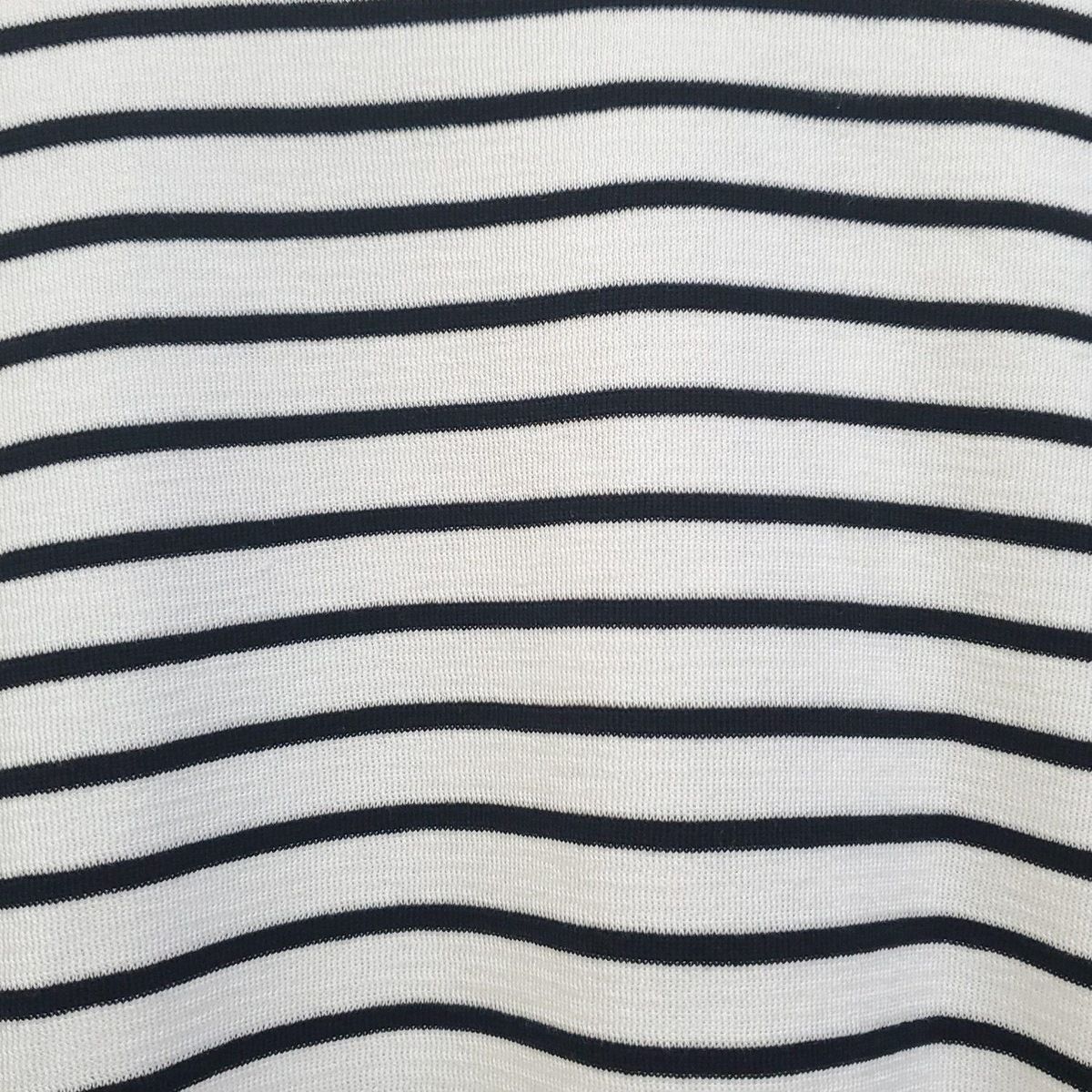 Vandori ヴァンドリ 長袖セーター メンズ - 白×黒 ハイネック|ボーダー