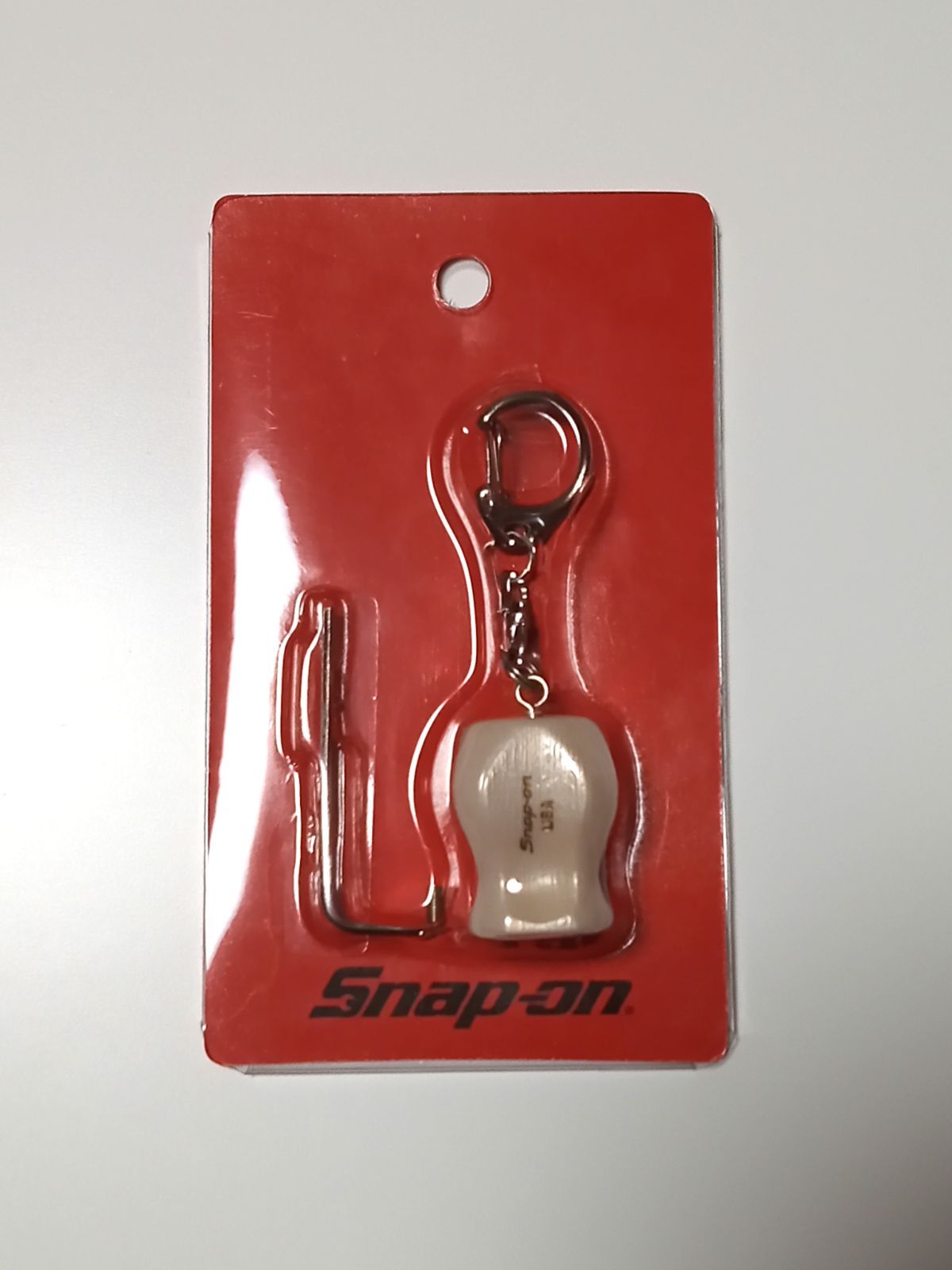 スナップオン グリップキーホルダーミニ Snap-on ホワイト 公式通販