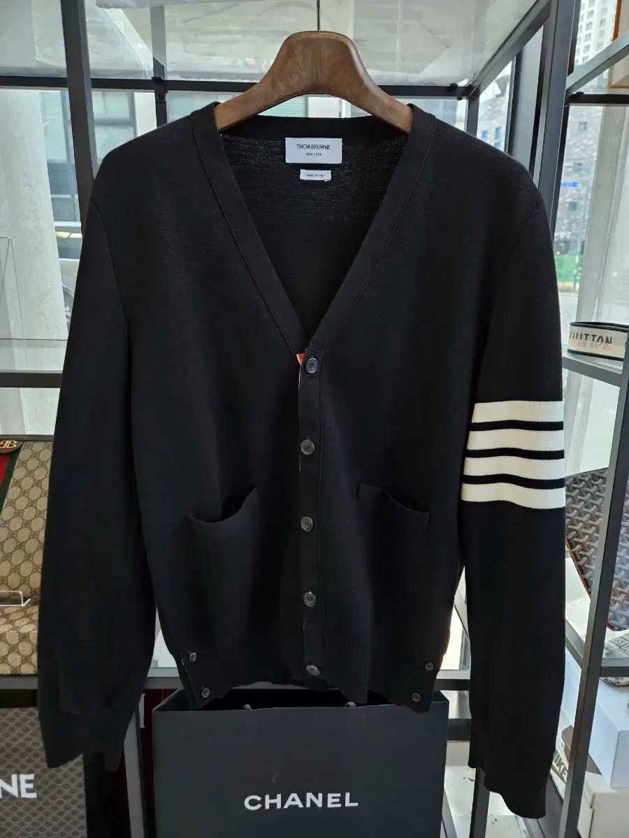 純正| | Thom Browne トム ブラウン ミラノステッチ カーディガン 黒 3 サイズ
