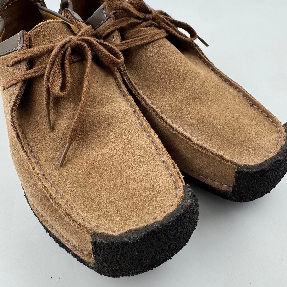 クラークス オリジナルズ ナタリー スウェード ベージュ UK8 Natalie