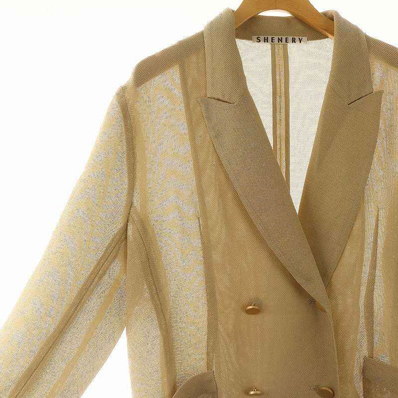 シーナリー SHENERY 24SS メッシュジャケット ダブル テーラード F