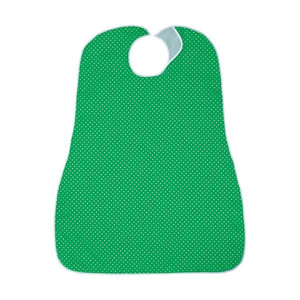 まとめ カネモ商事LOr食事用エプロン ホワイトドットオングリーン 1枚 ×5セット