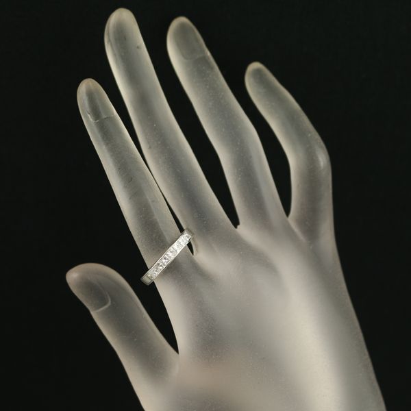 スワ リング ダイヤ ダイヤモンド 0.80ct レールセッティング 11号  