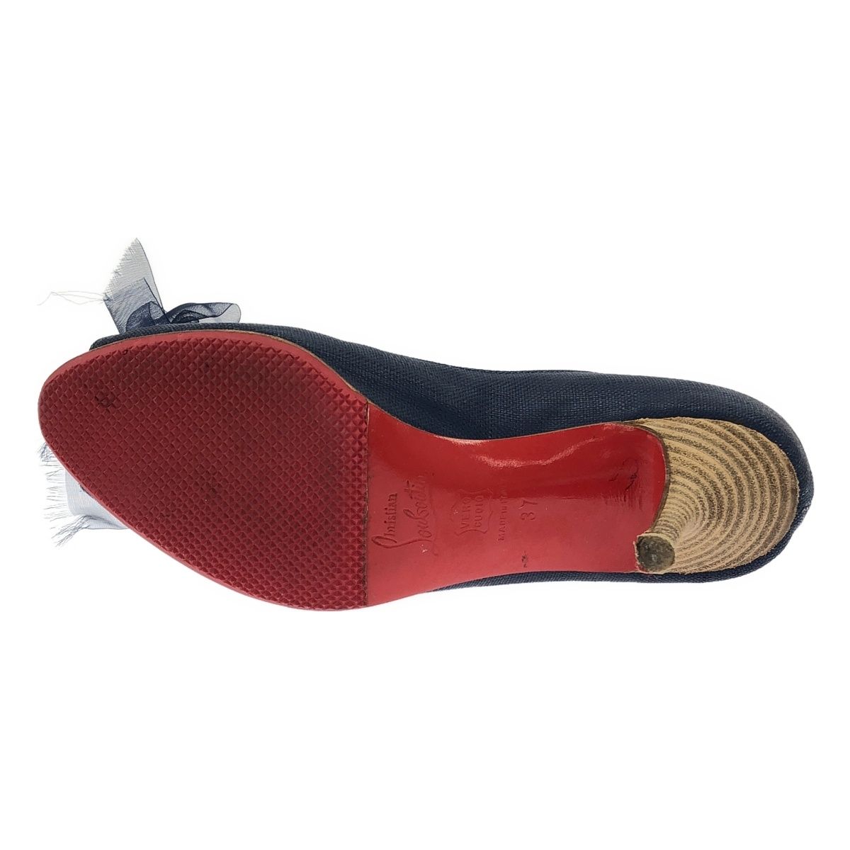 a ルブタン Christian louboutinオープントゥ パンプス Christian Louboutin クリスチャンルブタン オープントゥ