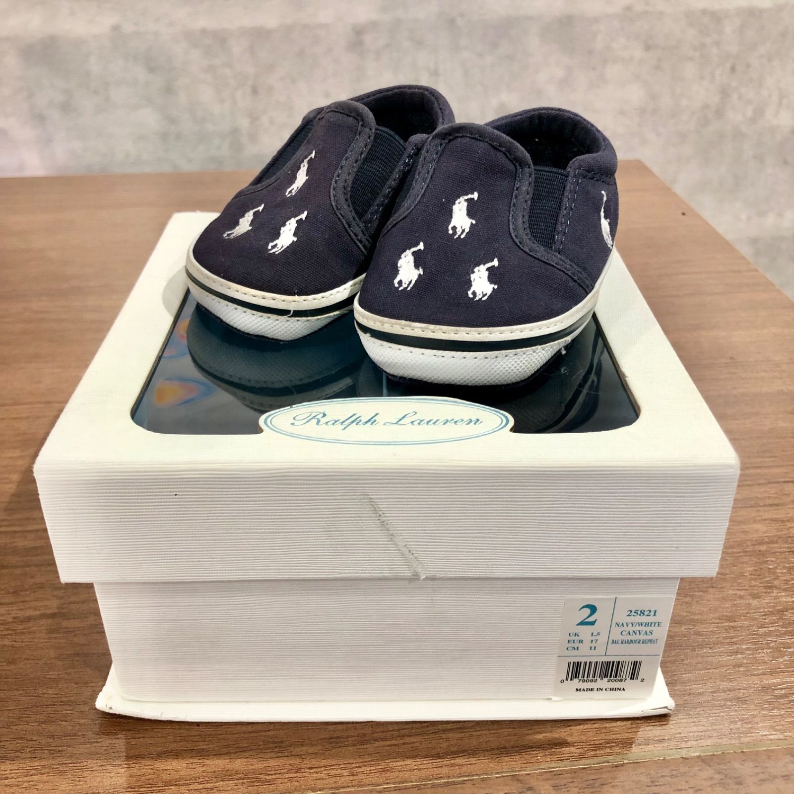 ポロラルフローレン POLO RALPH LAUREN ファーストシューズ USA 2(8cm