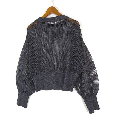 Droite lautreamont / ドロワットロートレアモン 7分袖メッシュニット≪手洗い可能≫ 7分袖メッシュニット≪手洗い可能≫ | Droite lautreamont