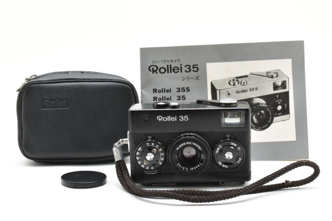 376 シャッターOK Rollei ローライ 35 Tessar 3.5 40mm ブラック フィルムカメラ