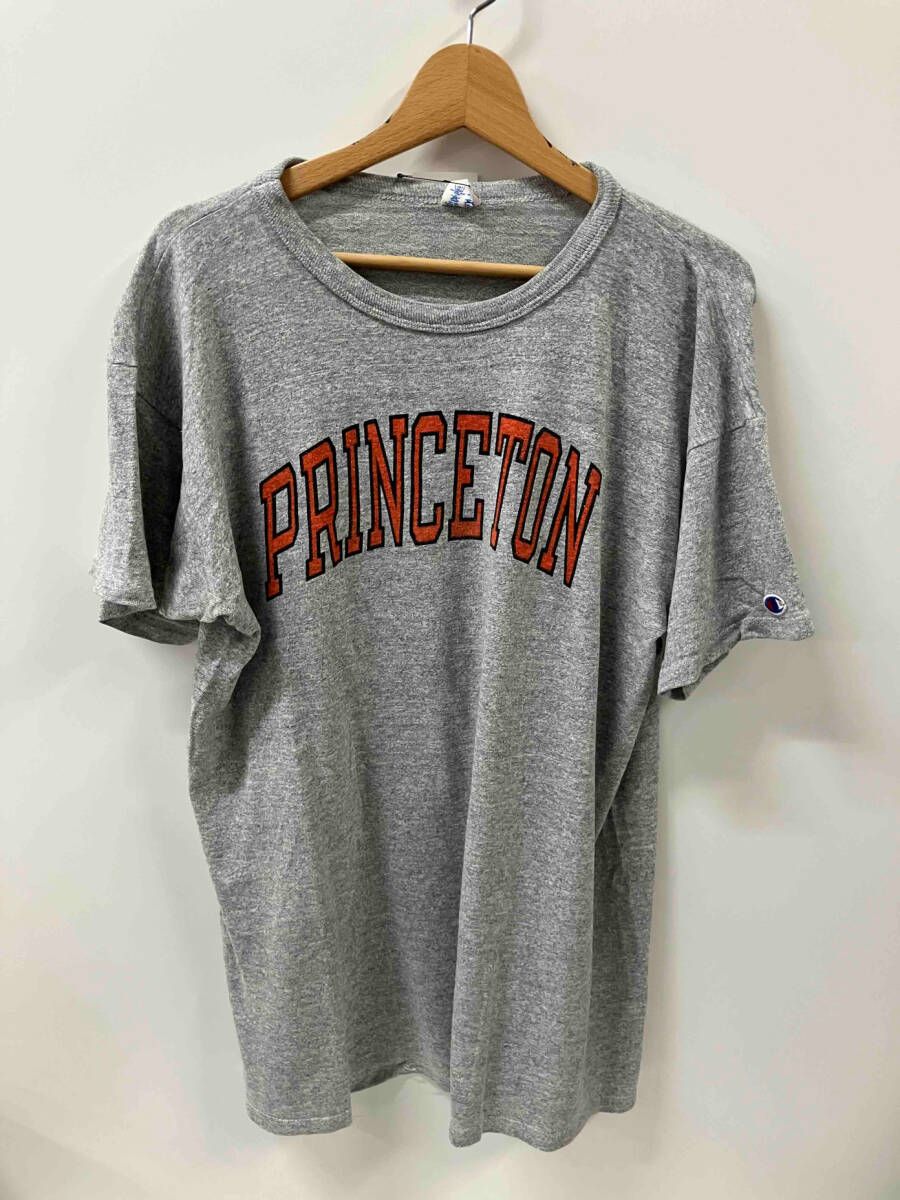 Champion チャンピオンPRINCETON 染み込み 霜降り カレッジ トリコタグ 半袖Tシャツ サイズXL アメリカンカジュアル