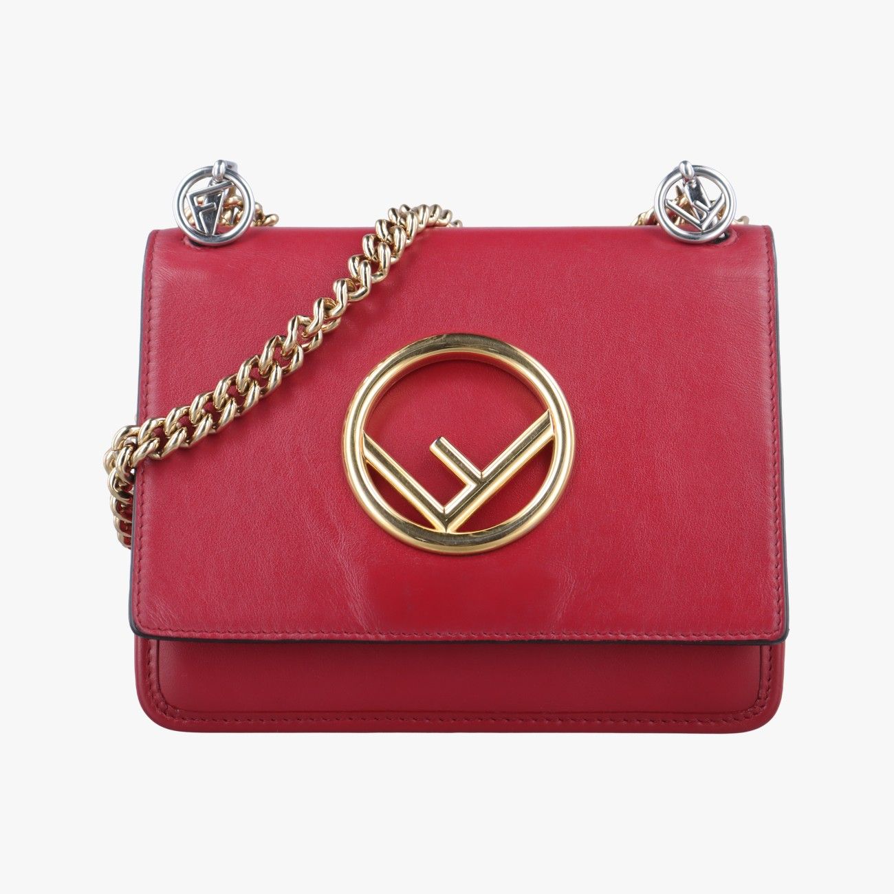 フェンディFendiキャナイエフ レッド レザー 8BT286 8BT286 A3QX 198.0189