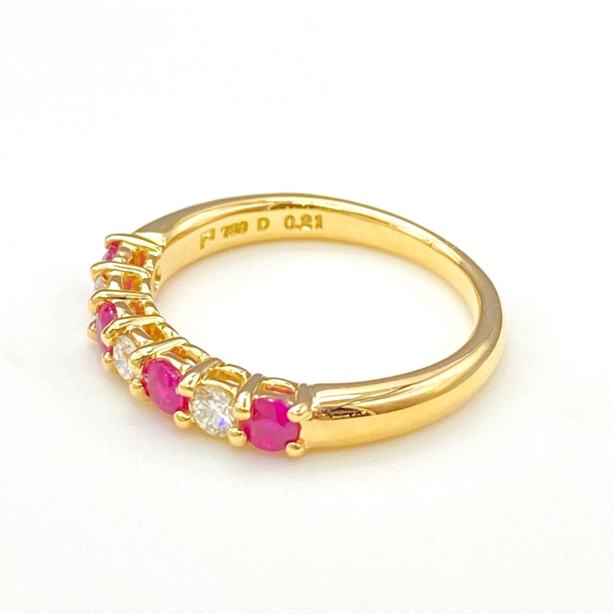 中古ポーラ Pola リング ルビー 0.17ct ダイヤモンド ポーラ ルビー 