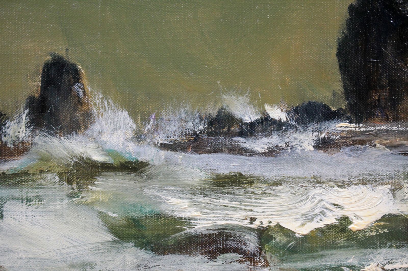 小松 明『積丹の冬』油彩画【真作保証】 絵画 小松 明『積丹の冬』油彩画【真作保証】 絵画の通販 by 北海道