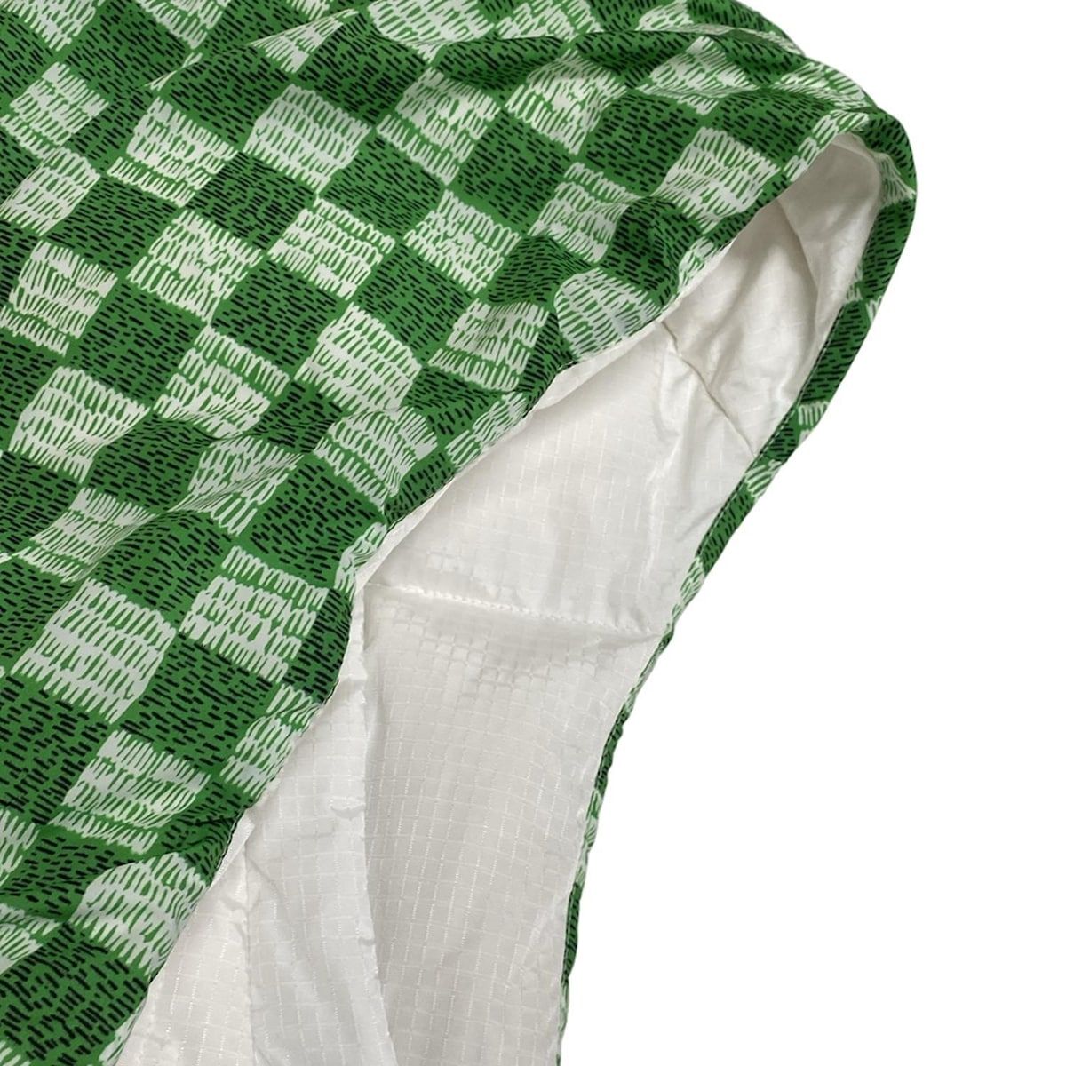 LOUIS VUITTON ルイヴィトン ダウンベスト サイズ36 S レディース LVマッチ オープンアームジャケット FNOW30E54 白×グリーン×黒 GULLKHAN_COM