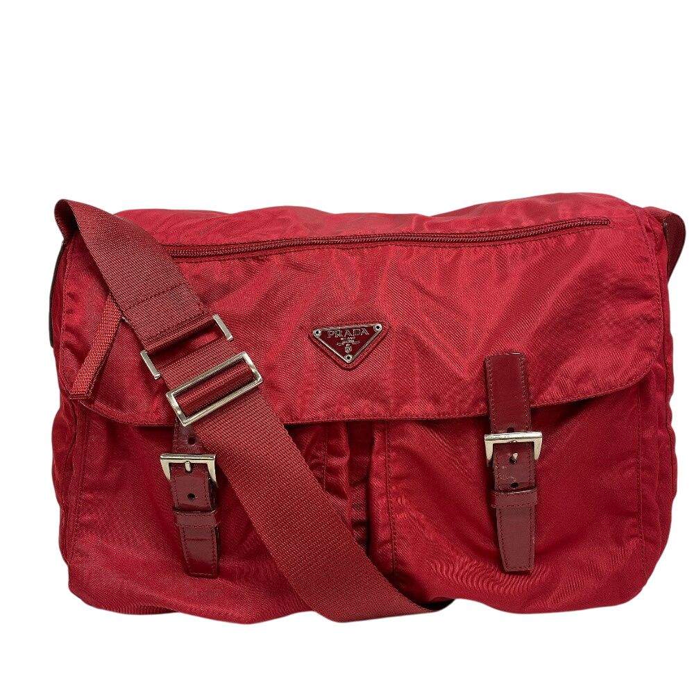 買い卸値 PRADA レッド ショルダーバッグ 【公式通販】