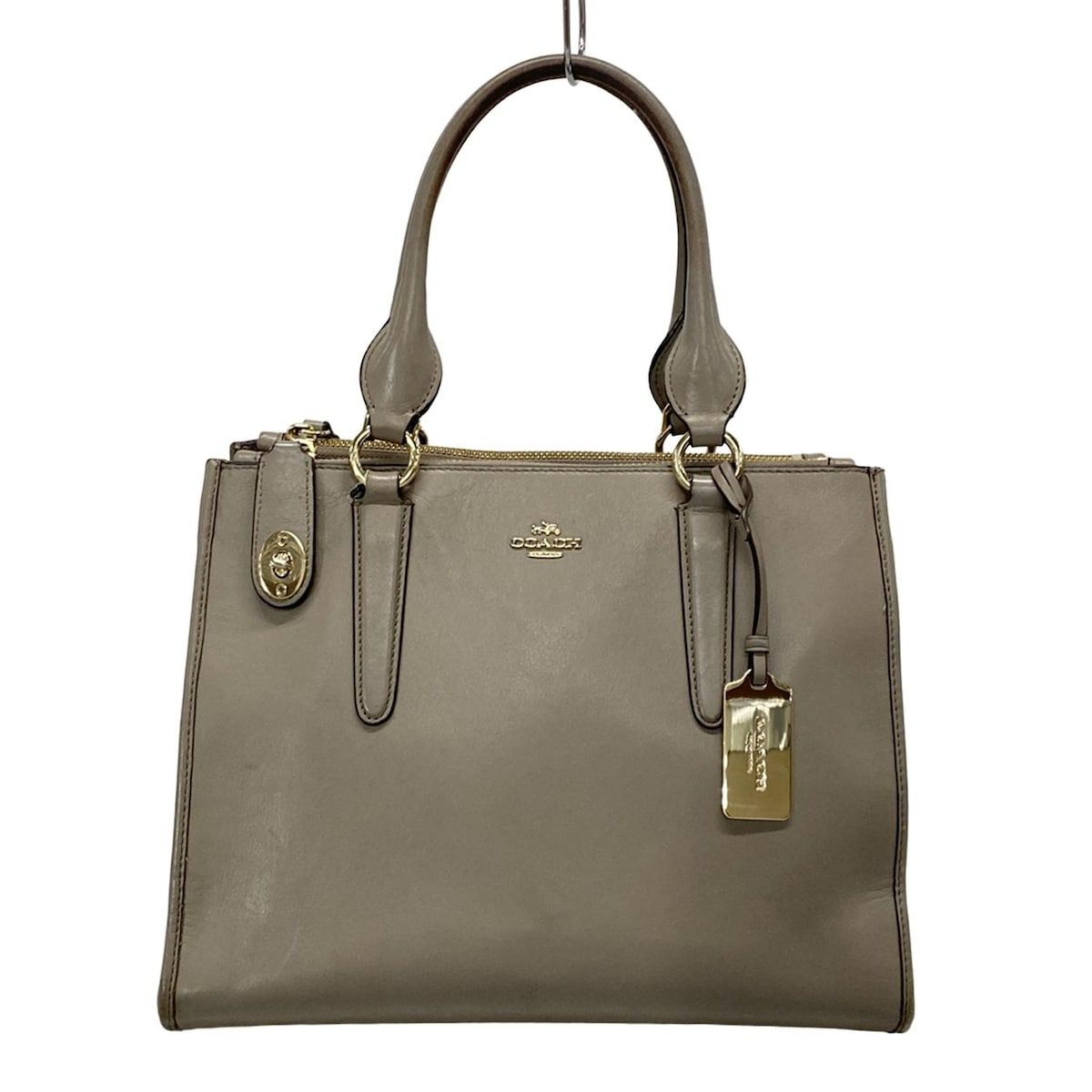 【美品】 COACH コーチ ドリーマー ハンドバッグ レザー グレー スエード 極美品】 コーチ 2WAY ドリーマー ショルダー ハンド バッグ
