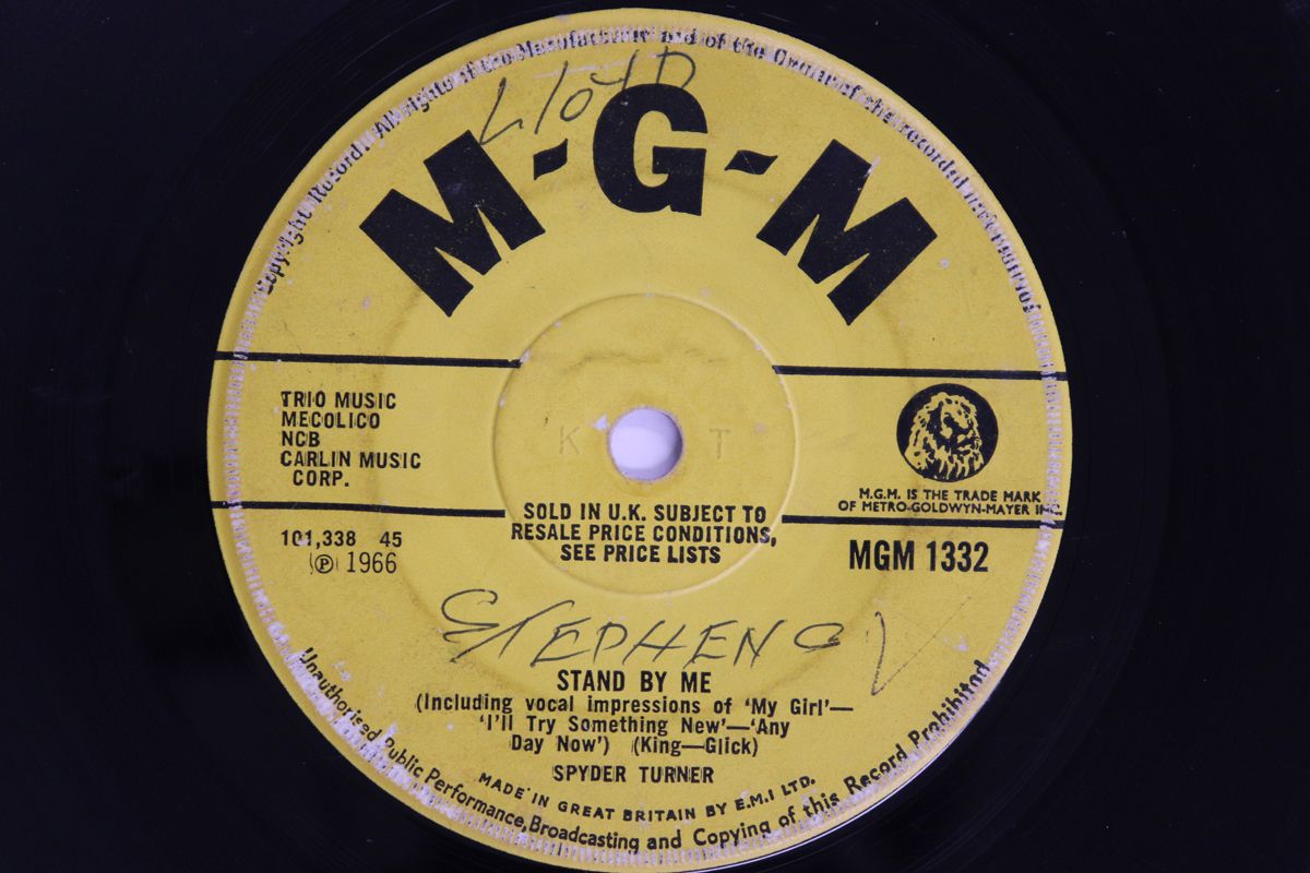 英7” Spyder Turner Stand By Me / Youre Good Enough For Me MGM1332