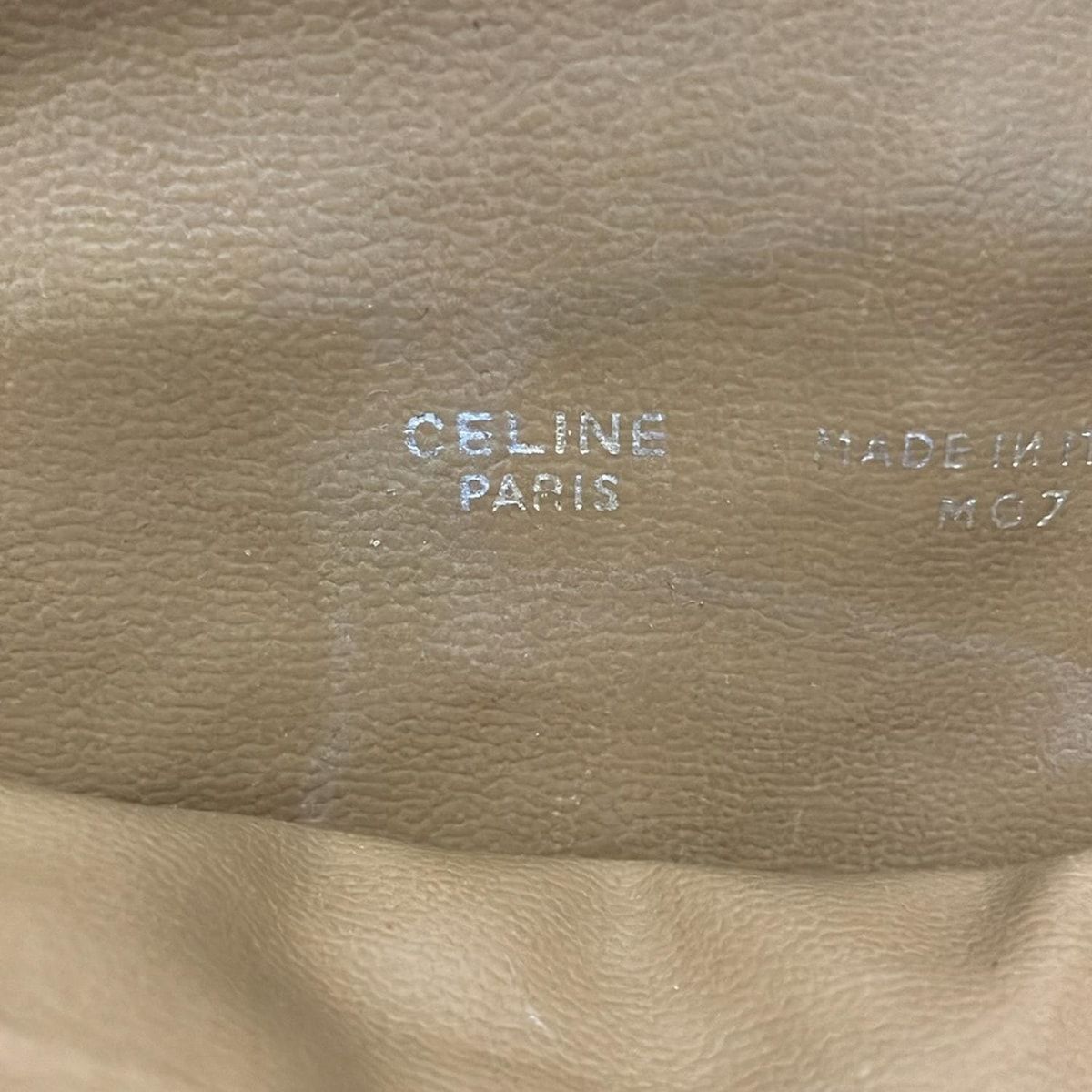 マカダム柄 ベージュ×ブラウン