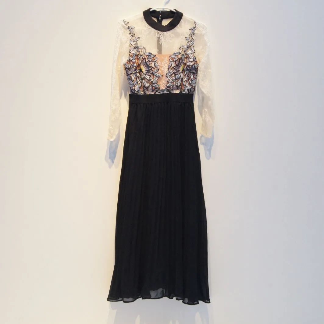 willfully オケージョン ドレス ワンピース 結婚式 シアー 刺繍