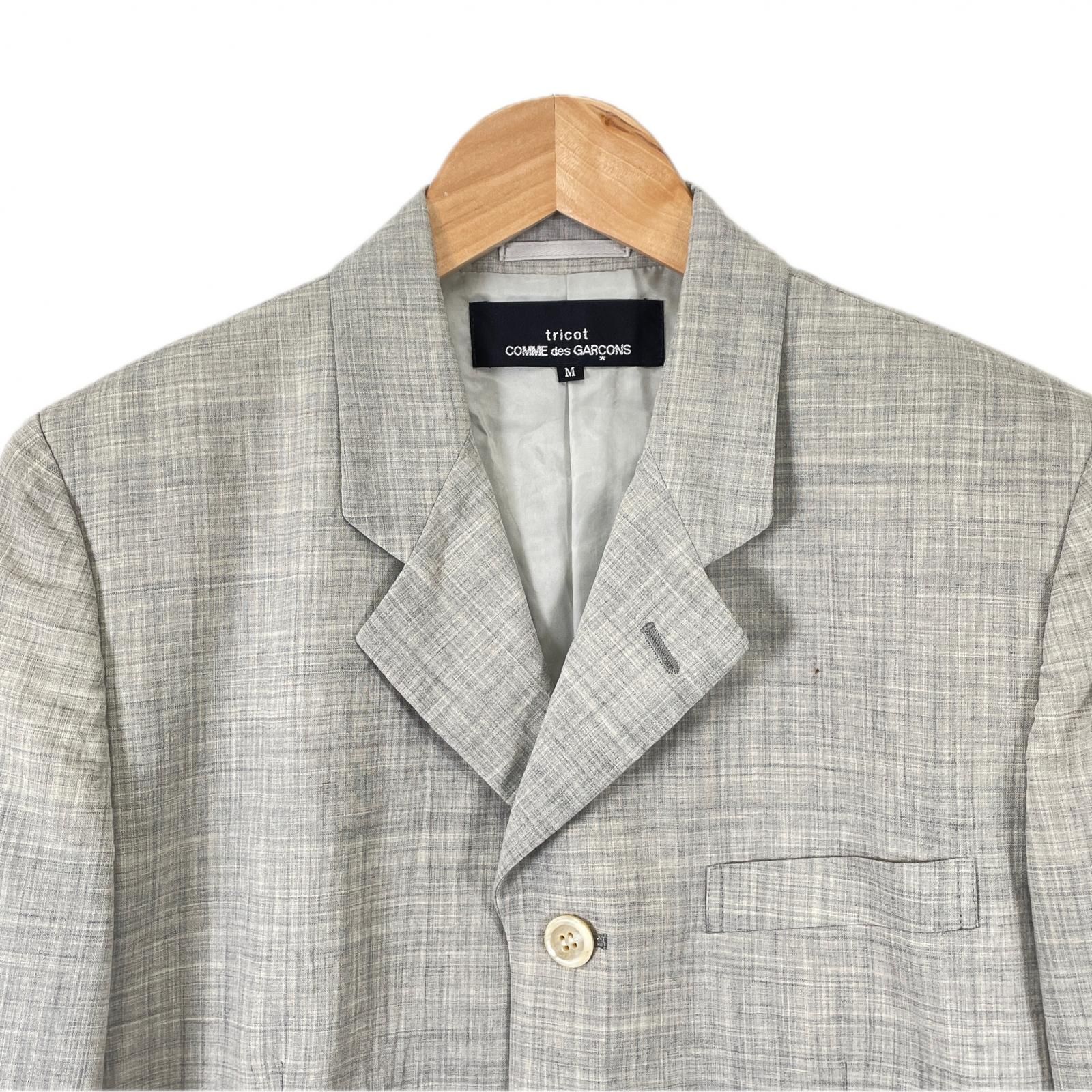 80’s tricot COMME des GARÇONS ウールコート グレー Comme des Garçons tricot グレー ウールコート 80's tricot COMME des
