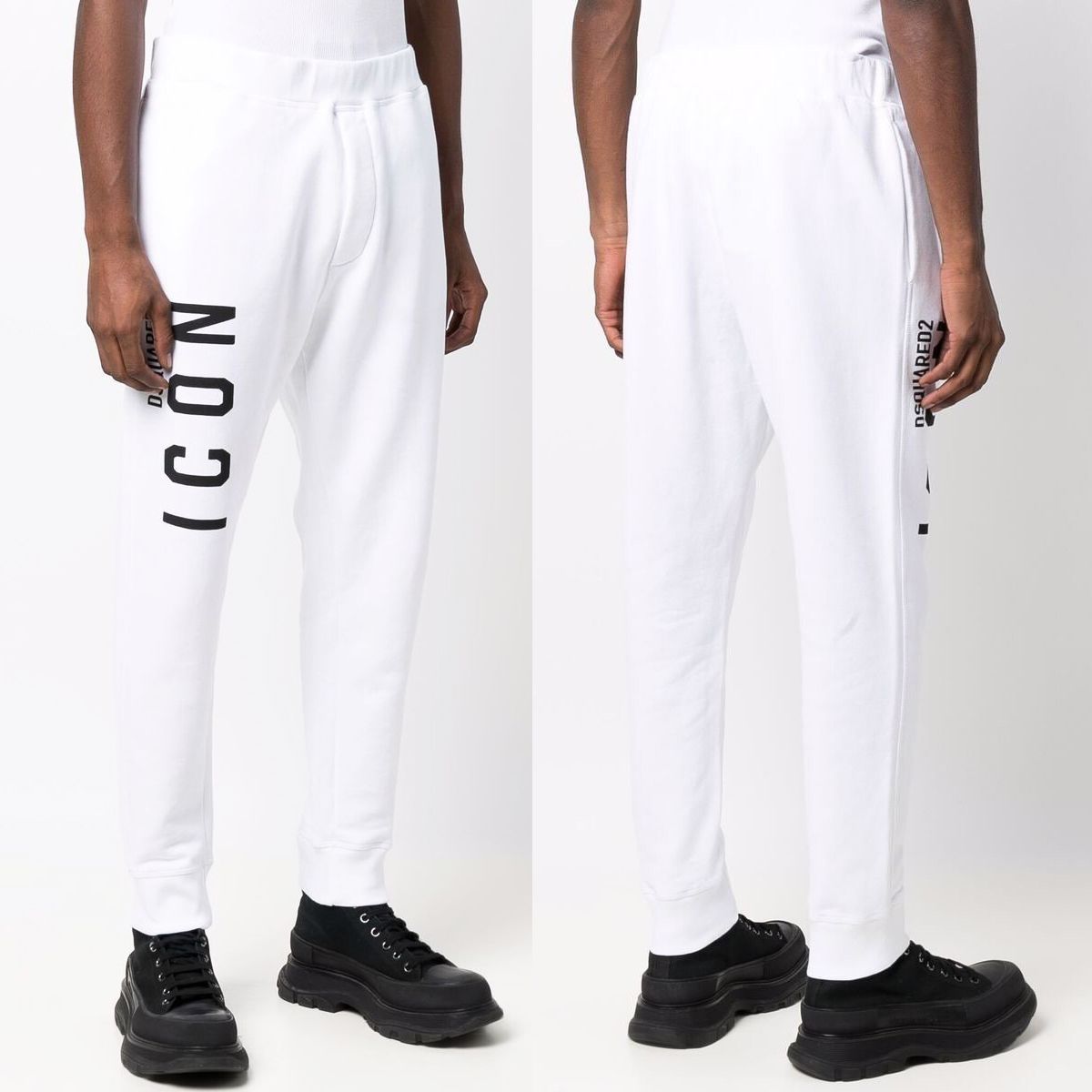 DSQUARED2 ディースクエアード ホワイト スウェットパンツ DSQUARED2 ディースクエアード ホワイト スウェットパンツ