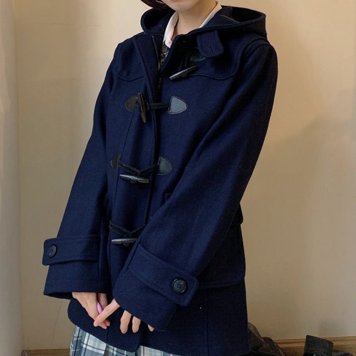 ダッフルコート アウター トップス 学生 スクールコート 女子 レディース 冬 ロング コート 厚手 高校生 中学生 ロングコート フード付き 暖かい プレゼント 4WcE770