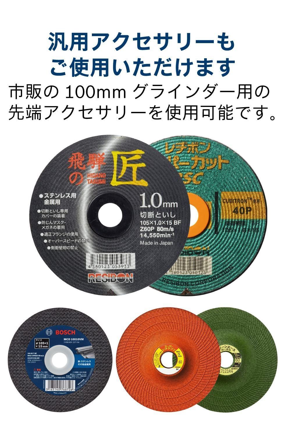 ディスクグラインダー 無段変速型