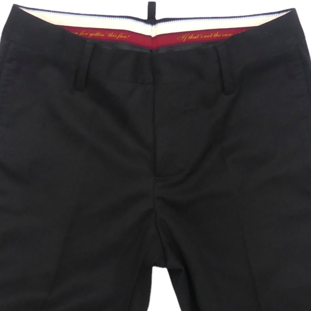 イタリア製 DSQUARED2 ディースクエアード パンツ メンズ黒NR2598 イタリア製 DSQUARED2 ディースクエアード パンツ メンズ黒NR2598
