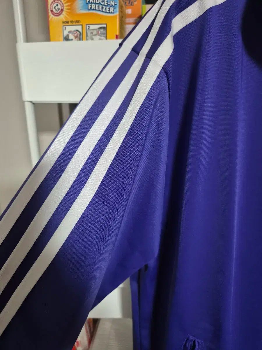 アディダス 3本線 トラックジャージ PURPLE パープル L