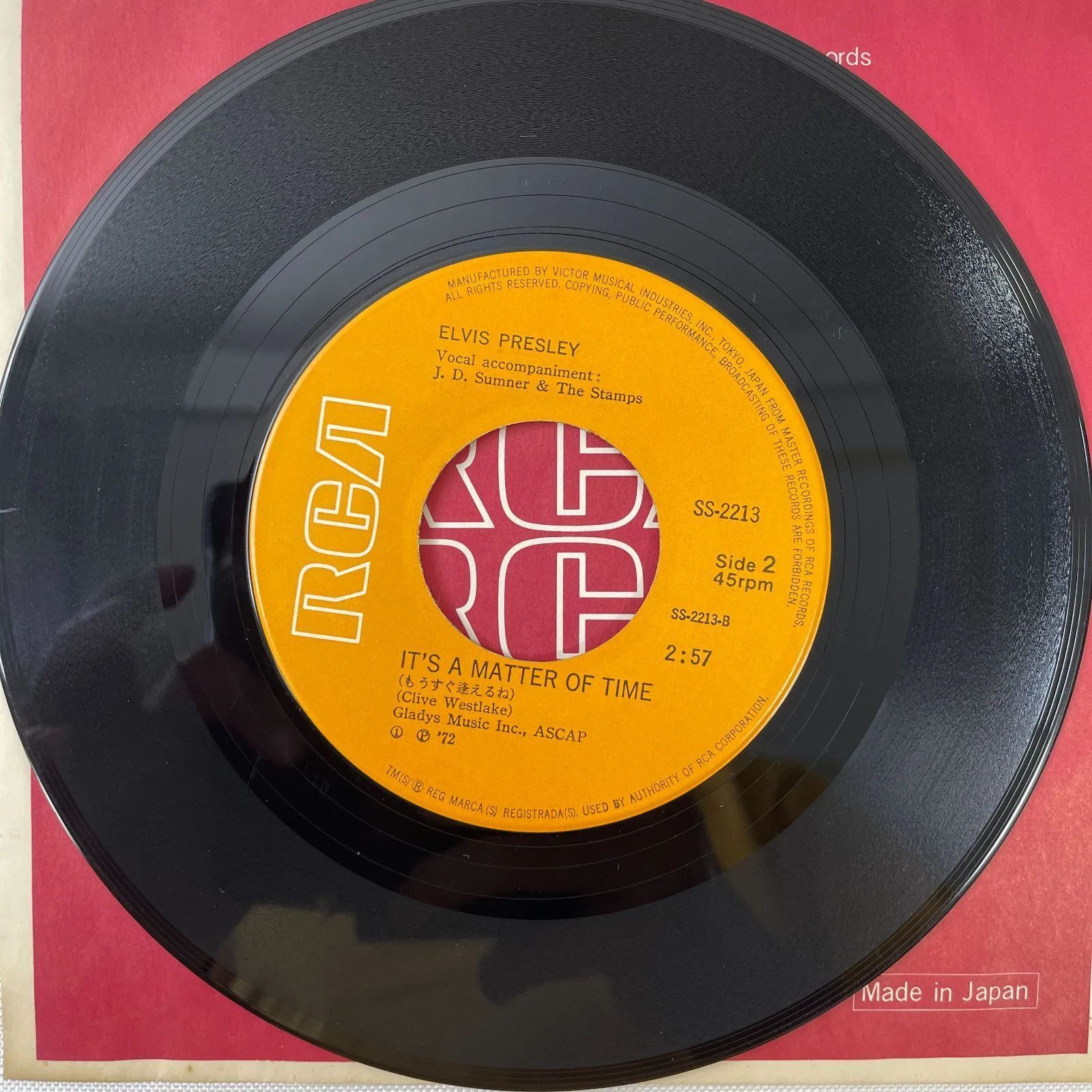 エルビス・プレスリー レコード S-808 Elvis Presley Record S