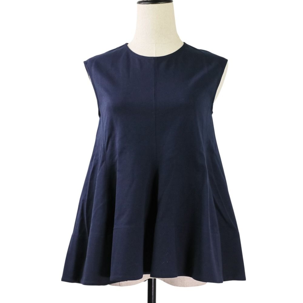 DRAWER◆M.SUMMER2/バックジップノースリーブブラウス/2/コットン/無地/6517-206-071// ドゥロワー 6517-206-0713 M.SUMMER2 バックジップノースリーブ