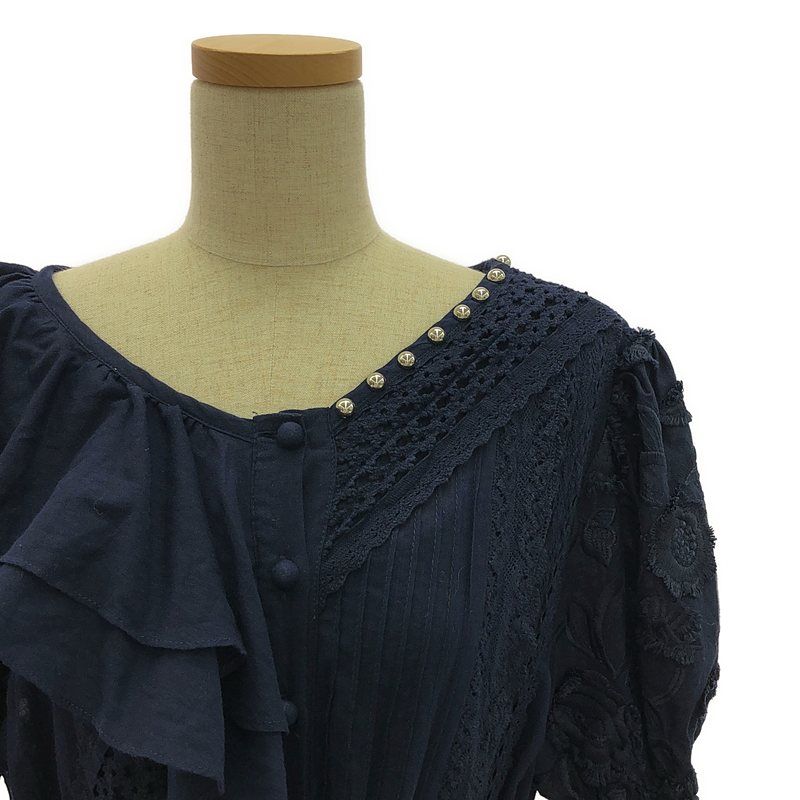 【rurumu:】エンブロイダリー ベルテッド ワンピース rurumu: / 縷縷夢兎るるむう | 2020SS | エンブロイダリー